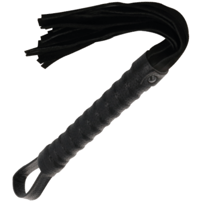 DARKNESS LATIGO BONDAGE NEGRO CON MANGO DE PIEL