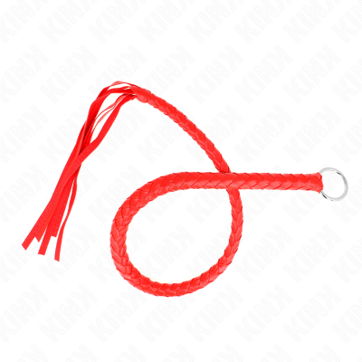 KINK LATIGO DE SERPIENTE CON ANILLO DE MANO ROJO 65 CM