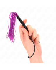 KINK MINI LATIGO DE SILICONA CON AGARRE 6 BOLAS MORADO 26 CM