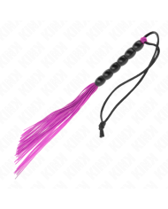 KINK MINI LATIGO DE SILICONA CON AGARRE 6 BOLAS MORADO 26 CM