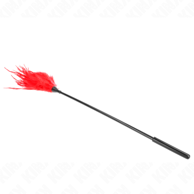 KINK PLUMAS MULTIPLES PARA COSQUILLAS ROJO 45 CM