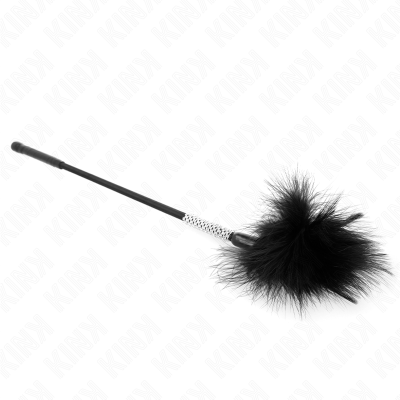 KINK PLUMAS PARA COSQUILLAS CON MANGO DE DIAMANTES DE IMITACION 50 CM