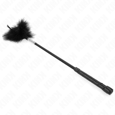 KINK PLUMAS PARA COSQUILLAS CON MANGO DE DIAMANTES DE IMITACION 50 CM