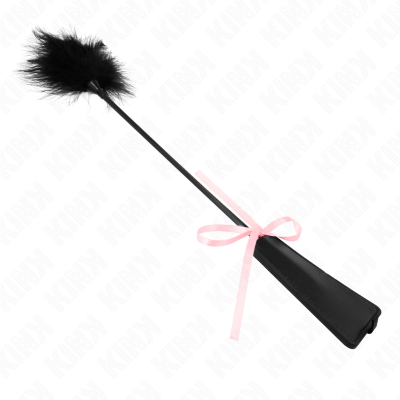 KINK PLUMAS PARA COSQUILLAS CON LAZO DE CINTA ROSA 49 CM