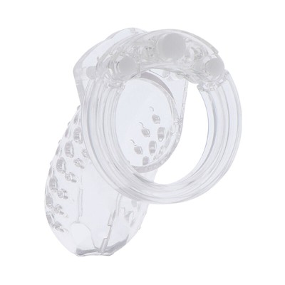 HIDDEN DESIRE EXTREME JAULA DE CASTIDAD ACRILICA AJUSTABLE TRANSPARENTE