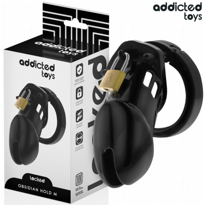 ADDICTED TOYS LOCKED OBSIDIAN HOLD JAULA PARA PENE TALLA M