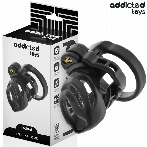 ADDICTED TOYS LOCKED ETERNAL LOCK JAULA PARA PENE 9 CM
