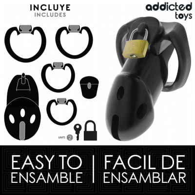 ADDICTED TOYS LOCKED UNBROKEN DEN JAULA PARA PENE 98 CM