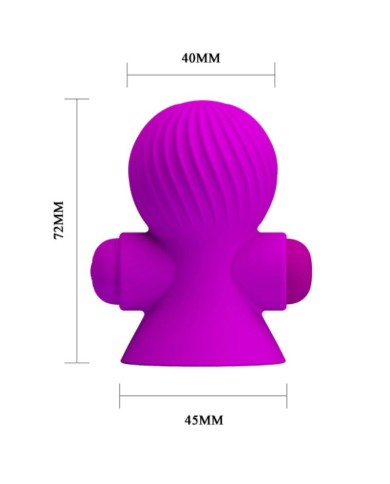 PRETTY LOVE ESTIMULADORES PEZONES 12 MODOS VIBRACION LILA