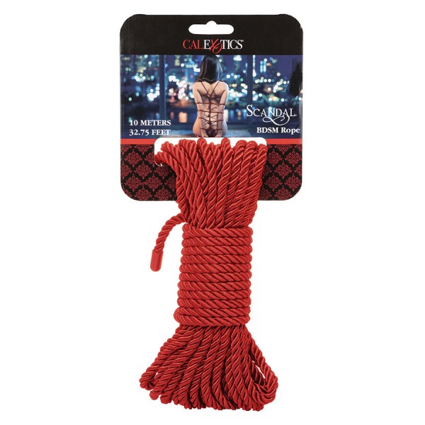 CALEXOTICS SCANDAL CUERDA BDSM ROJA 10 M