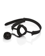 CALEXOTICS SCANDAL MORDAZA CON TAPON DE SILICONA NEGRO