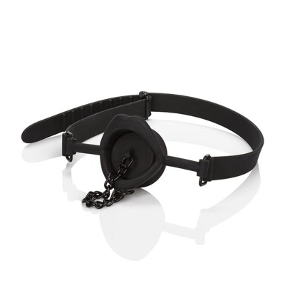 CALEXOTICS SCANDAL MORDAZA CON TAPON DE SILICONA NEGRO