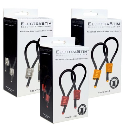 ELECTRASTIM PRESTIGE ELECTRA LOOPS ANILLOS DE PENE AJUSTABLES ROJO