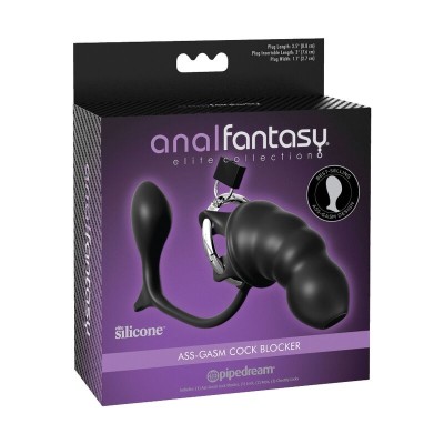 ANAL FANTASY ELITE COLLECTION JAULA PARA PENE CON PLUG ANAL Y ESTIMULACION PROSTATICA