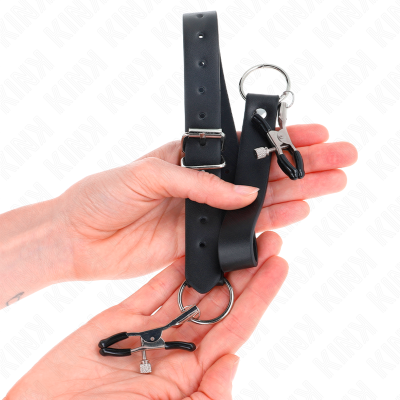 KINK PINZAS PARA CLITORIS 4 ENGANCHES AJUSTABLE 34 48 CM