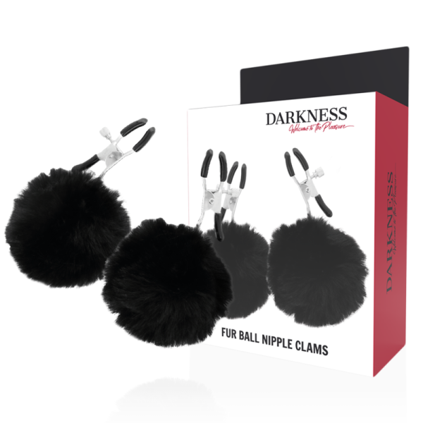 DARKNESS PINZAS PARA PEZONES CON POMPONES 1