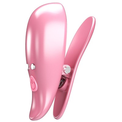 PRETTY LOVE LEAF PINZAS VIBRATORIAS PARA PEZONES ROSA