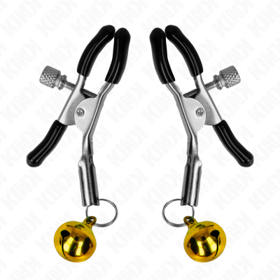 KINK PINZAS PARA PEZONES CON CAMPANILLA DORADA 6 CM