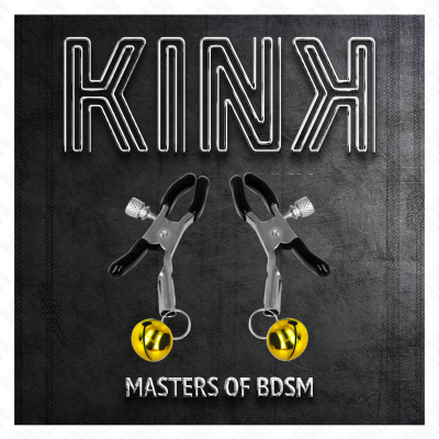 KINK PINZAS PARA PEZONES CON CAMPANILLA DORADA 6 CM