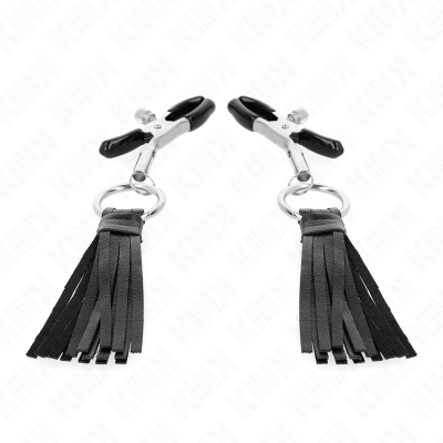 KINK PINZAS PARA PEZONES CON BORLAS DE POLIPIEL 6 CM