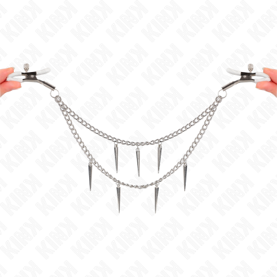 KINK PINZAS PARA PEZONES CON CADENA DE PUAS 30 CM