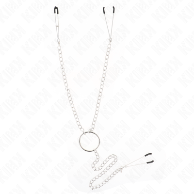 KINK PINZAS PARA PEZONES Y CLITORIS CON CADENA 30 CM MODELO 1