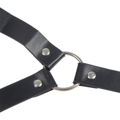 SUBBLIME 953720 PINZAS PARA EL PECHO CON CORREA DE CUERO BONDAGE NEGRO TALLA UNICA
