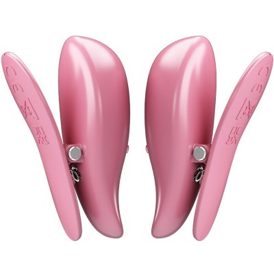 PRETTY LOVE CAILEY PINZAS PARA PEZONES 10 VIBRACIONES CONTROL REMOTO ROSA
