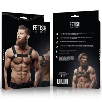 FETISH SUBMISSIVE ATTITUDE ARNES DEPORTIVO AJUSTABLE NEOPRENO PECHO HOMBRE
