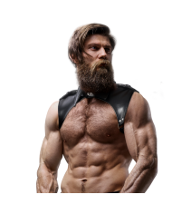 FETISH SUBMISSIVE ATTITUDE ARNES BRIGADE AJUSTABLE ECOPIEL CUELLO HOMBRE