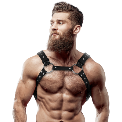 FETISH SUBMISSIVE ATTITUDE ARNES ECOPIEL PECHO CON TACHUELAS HOMBRE