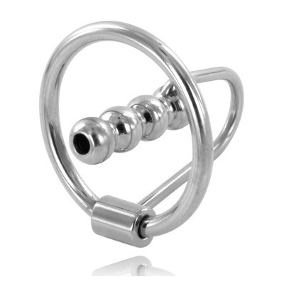 METAL HARD ANILLO GLANDE CON PLUG URETRAL 30MM