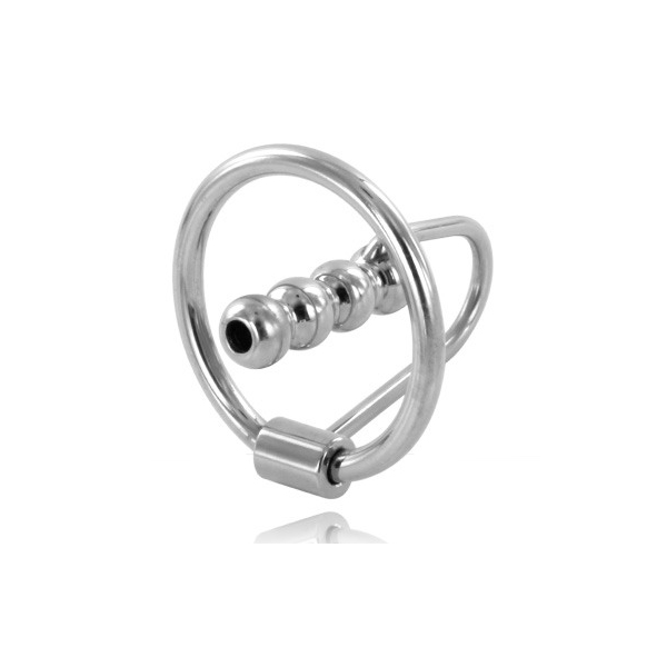 METAL HARD ANILLO GLANDE CON PLUG URETRAL 30MM