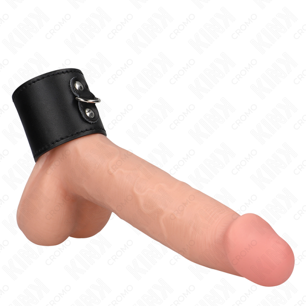 KINK ANILLO PENE CUERO CON CIERRE A PRESION 18 X 5 CM