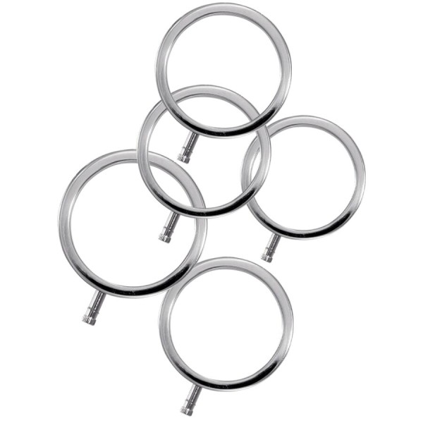 ELECTRASTIM ELECTRARINGS ANILLOS METALICOS PARA EL PENE PACK 5