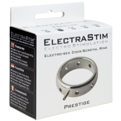 ELECTRASTIM PRESTIGE ANILLO ELECTROMAGNETICO DE METAL PARA EL PENE 34 MM
