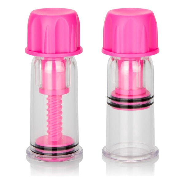 CALEXOTICS VACCUM TWIST SUCCIONADORES PEZONES ROSA
