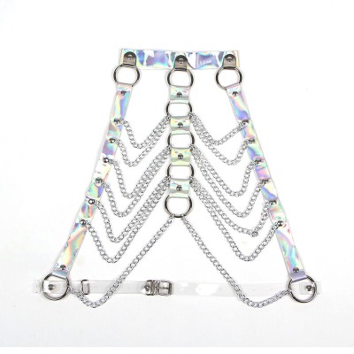 SUBBLIME 953737 ARNES DE PECHO CON ANILLOS Y CADENAS PLATA TALLA UNICA