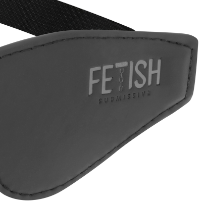 FETISH SUBMISSIVE ANTIFAZ CUERO VEGANO CON FORRO DE NEOPRENO