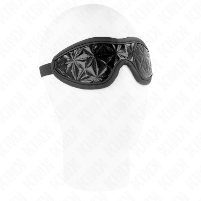 KINK VENDA CON PATRON DE DIAMANTES NEGRO 205 x 6 CM