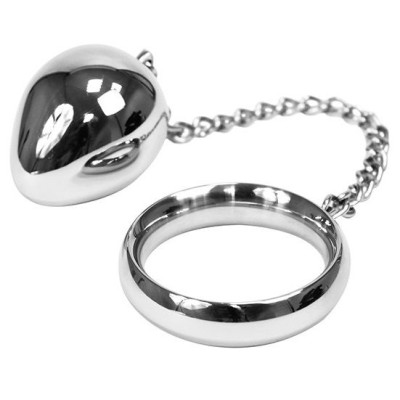 METAL HARD COCK RING 45MM CADENA CON BOLA METAL