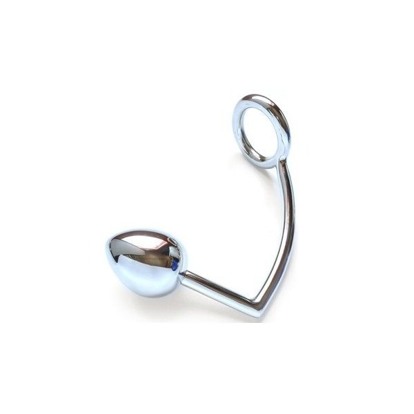 METAL HARD ANILLO CON GANCHO ANAL 40MM