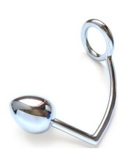 METAL HARD ANILLO CON GANCHO ANAL 50MM