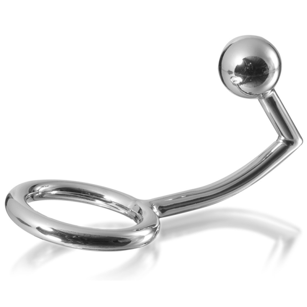 METAL HARD COCK RING ANILLO CON GANCHO INTRUDER ANAL 45MM