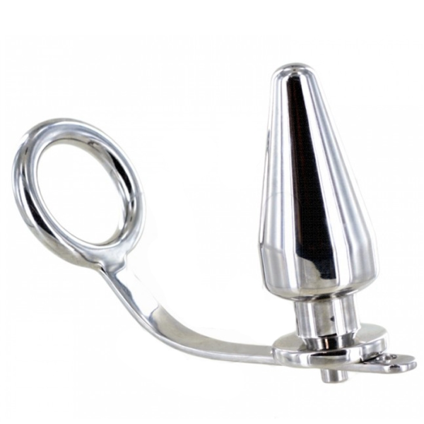 METAL HARD ANILLO ACERO CON PLUG ANAL 45 X 50MM