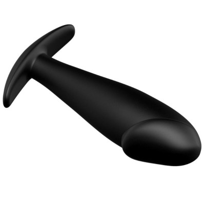 PRETTY LOVE PLUG ANAL SILICONA FORMA PENE Y 12 MODOS VIBRACION NEGRO