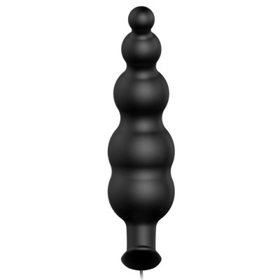 PRETTY LOVE PLUG ANAL SILICONA ESTIMULACION EXTRA Y 12 MODOS VIBRACION NEGRO CONTROL REMOTO