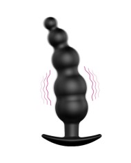PRETTY LOVE PLUG ANAL SILICONA ESTIMULACION EXTRA Y 12 MODOS VIBRACION NEGRO CONTROL REMOTO