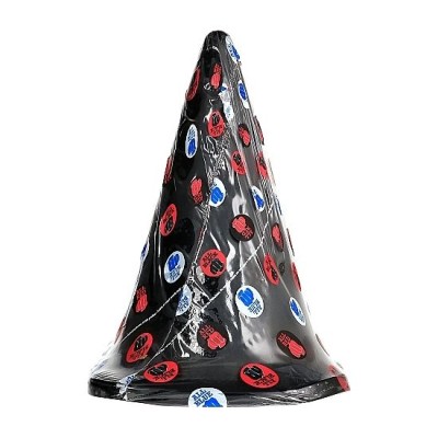 ALL BLACK PLUG TRIANGULAR 30 CM