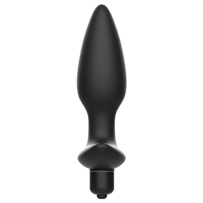 ADDICTED TOYS MASAJEADOR PLUG ANAL CON VIBRACION NEGRO